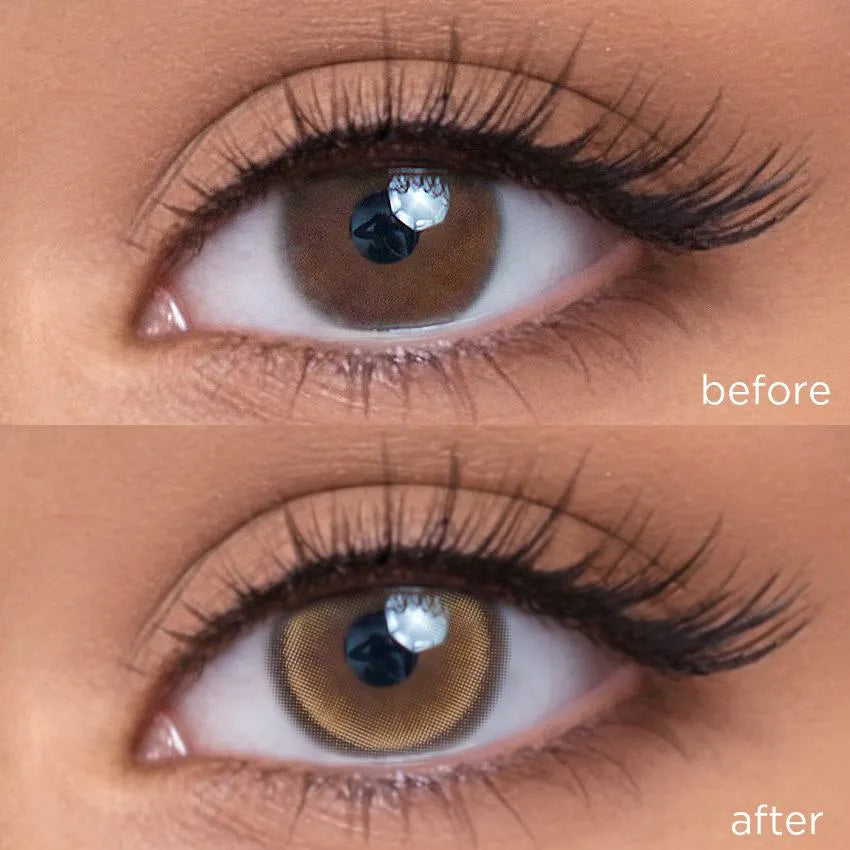 Honey Brown brown color contacts