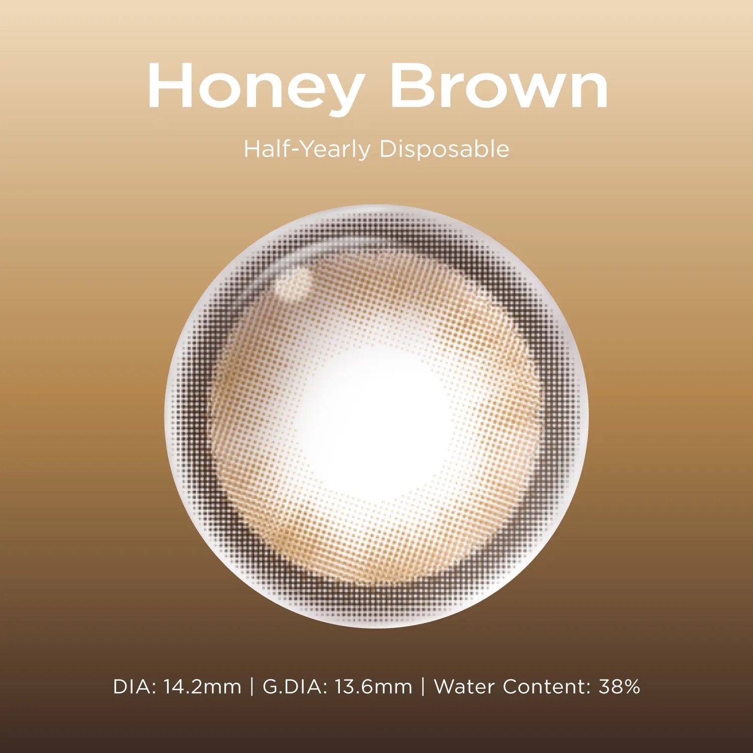 Honey Brown brown color contacts