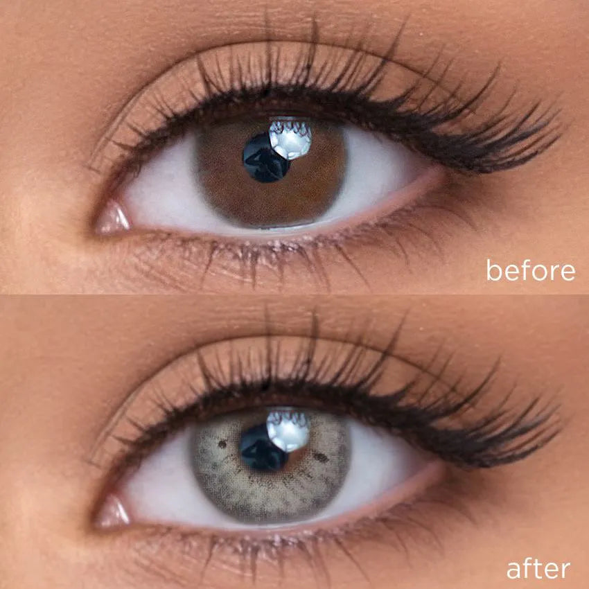 Lunar Gray grey color contacts
