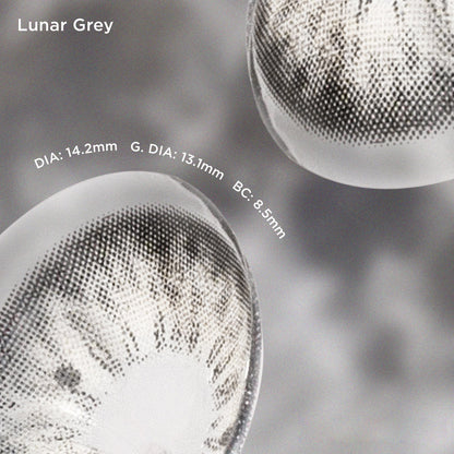 Lunar Gray grey color contacts