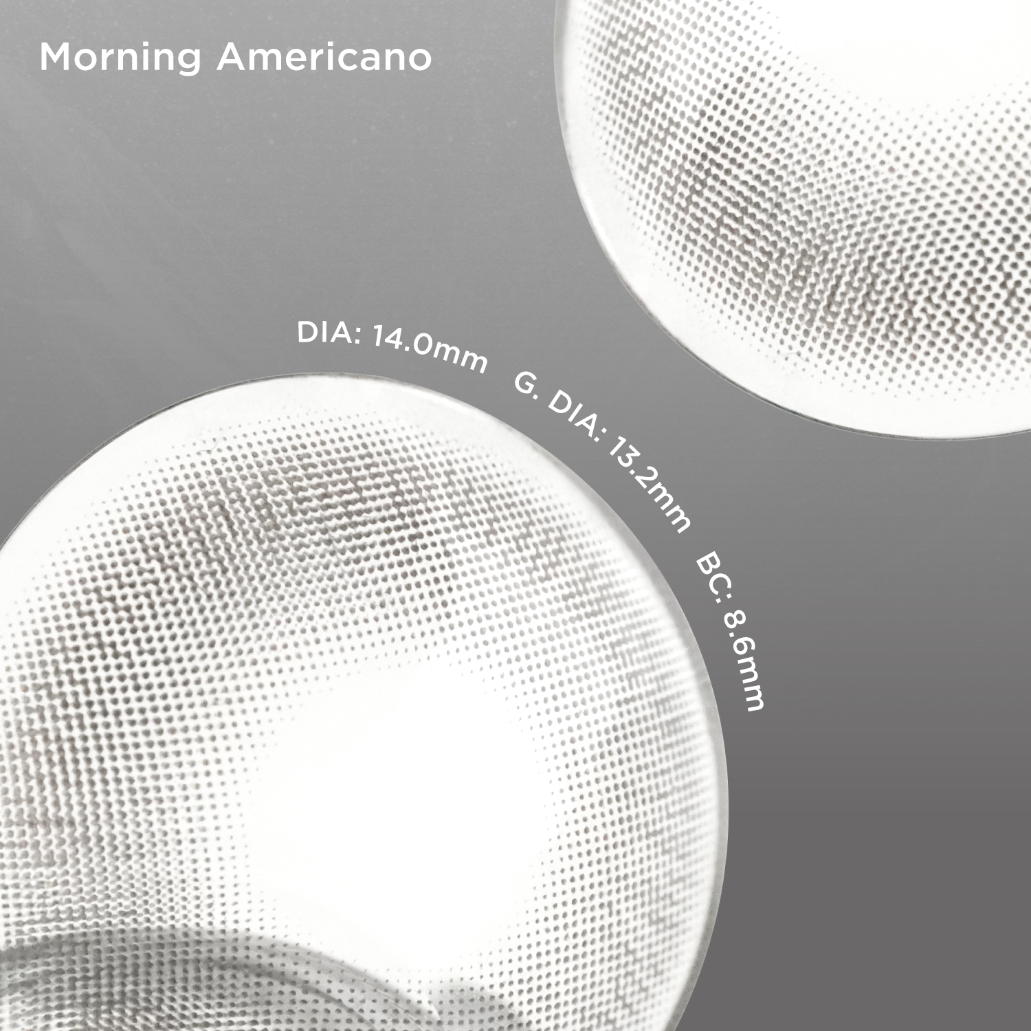 Morning Americano grey color contacts