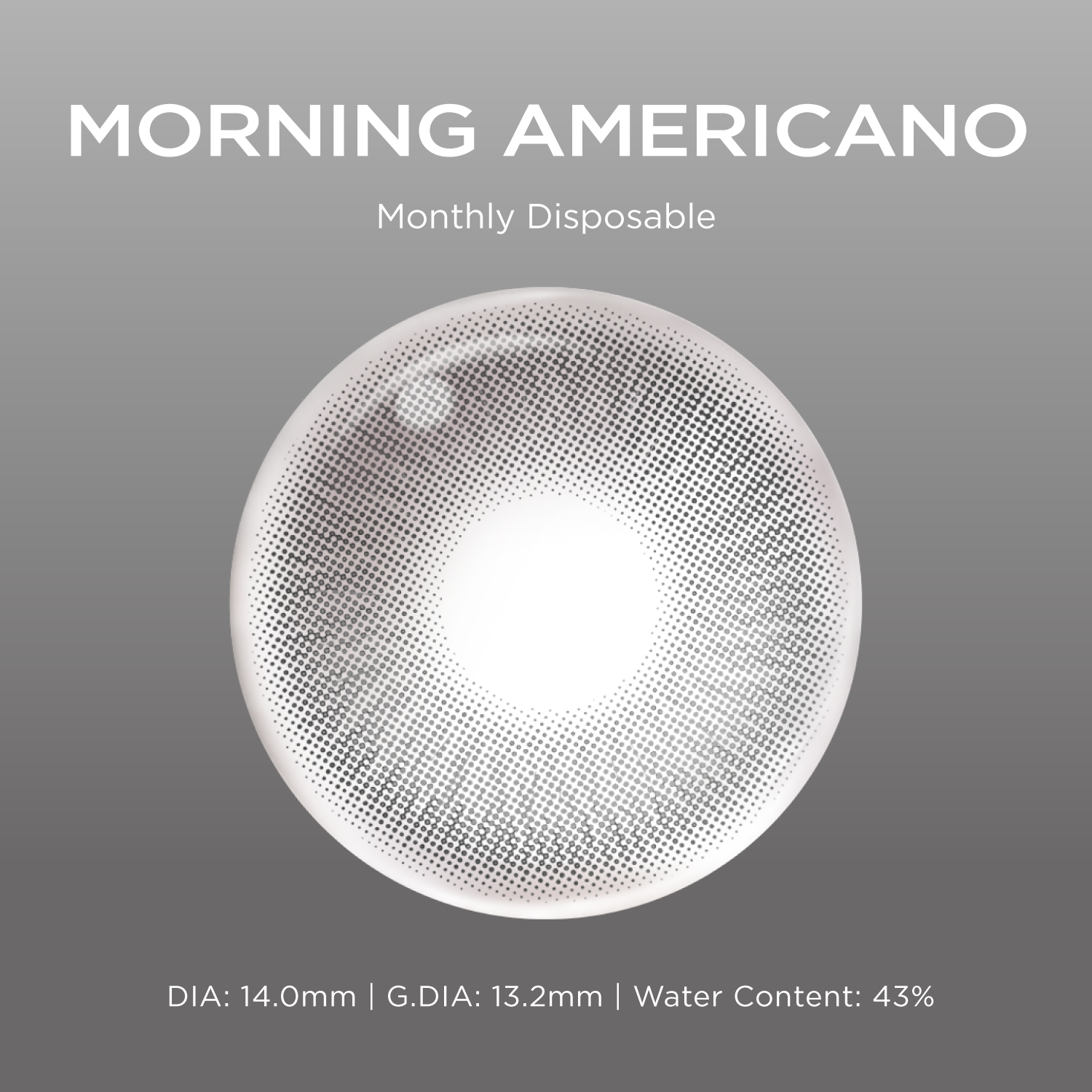 Morning Americano grey color contacts