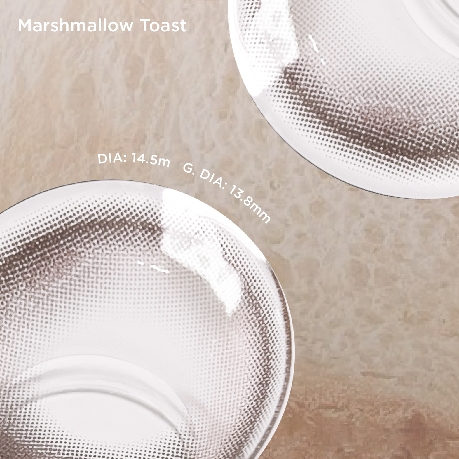Marshmallow Toast grey color contacts