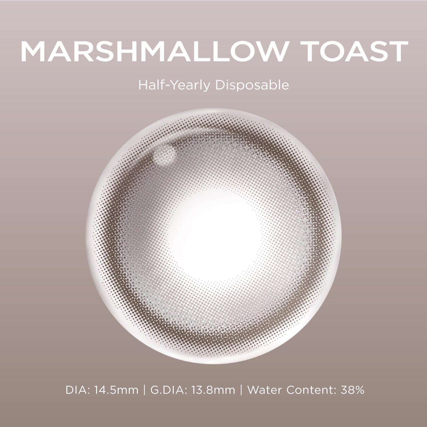 Marshmallow Toast grey color contacts
