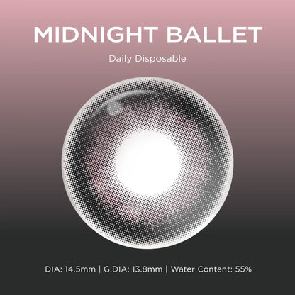Midnight Ballet black color contacts