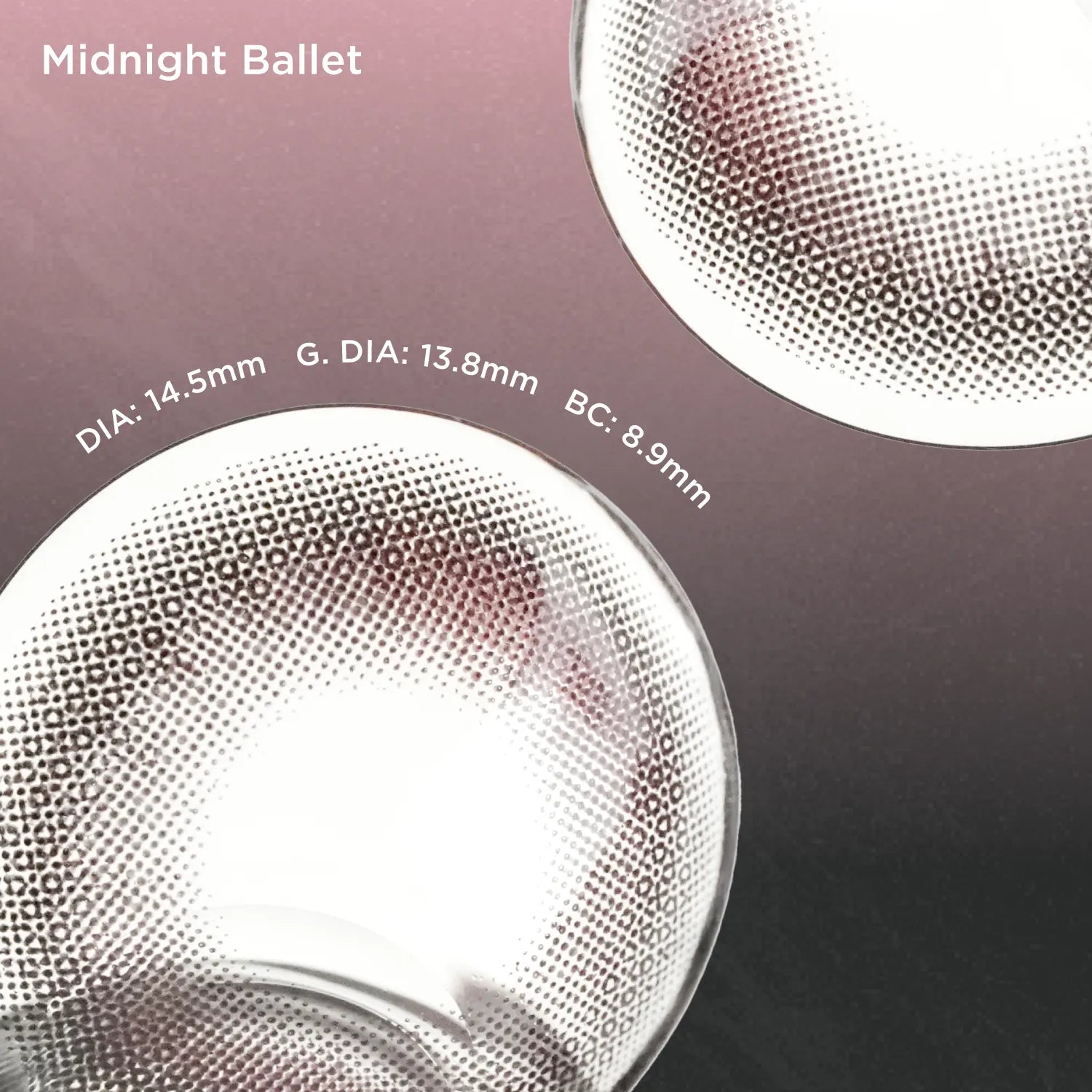 Midnight Ballet pink color contacts