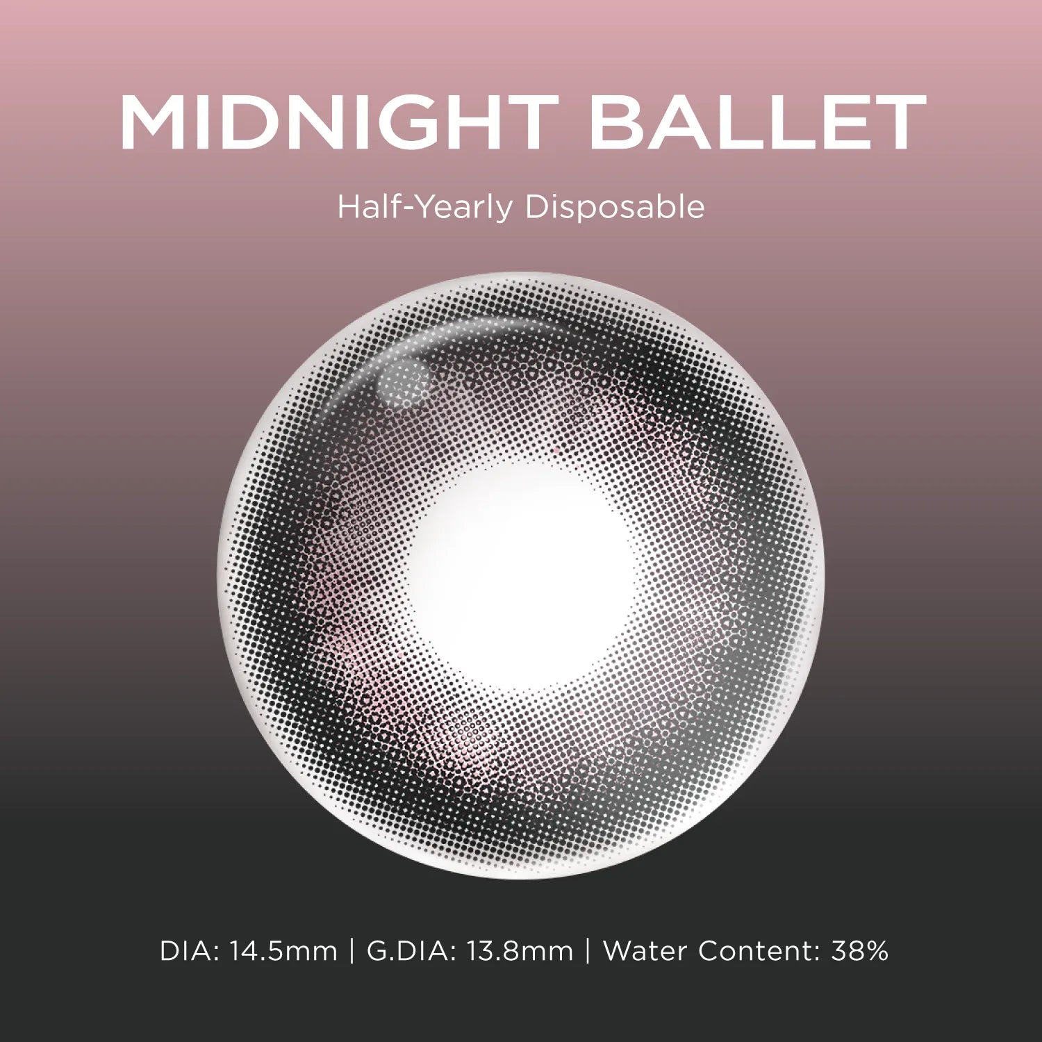 Midnight Ballet pink color contacts