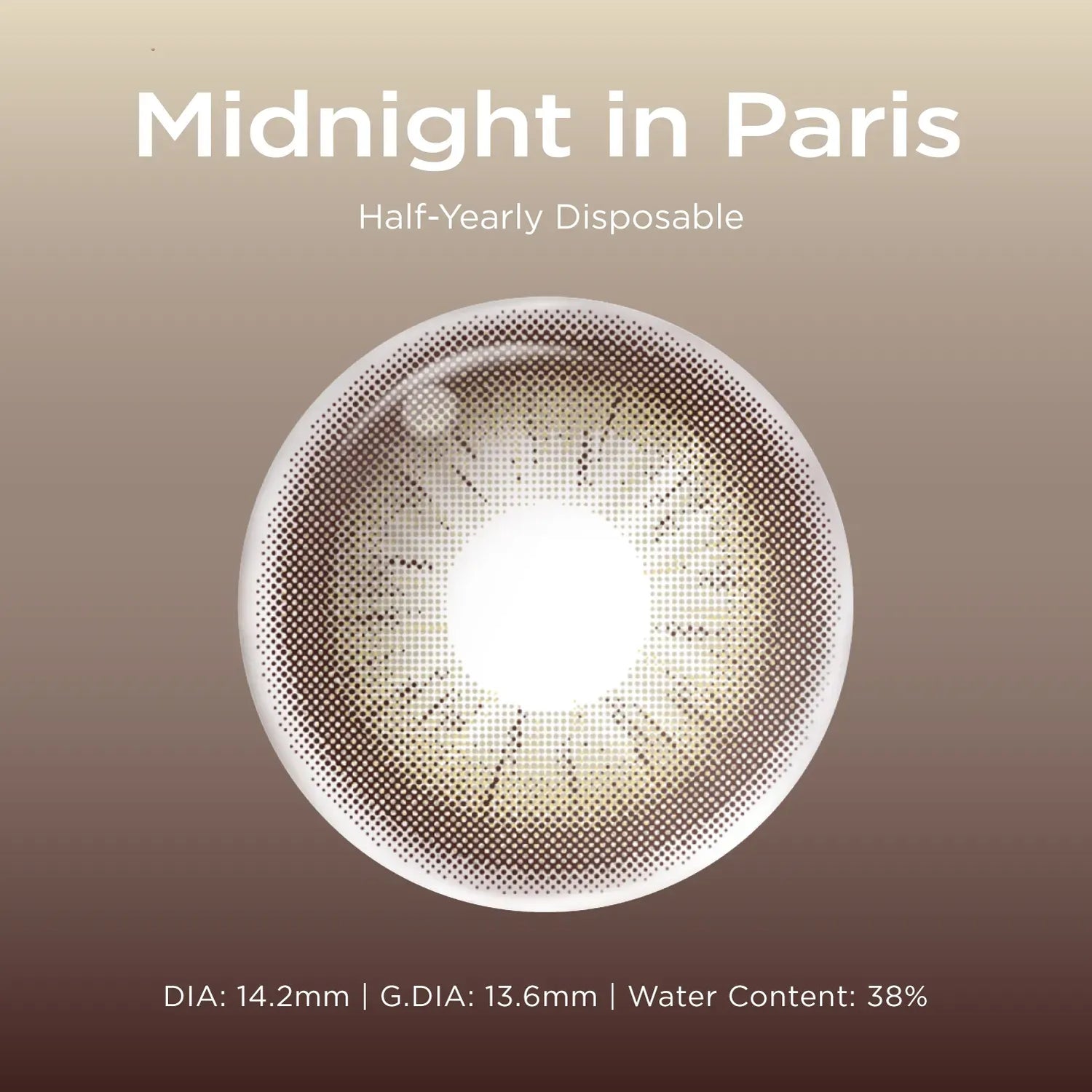 Midnight In Paris brown color contacts