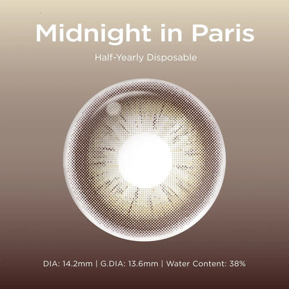 Midnight In Paris brown color contacts