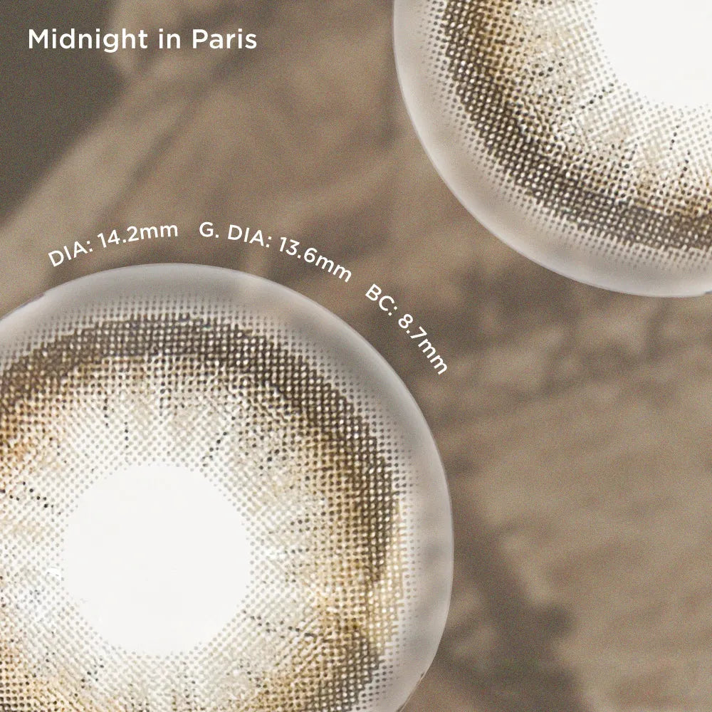 Midnight In Paris brown color contacts