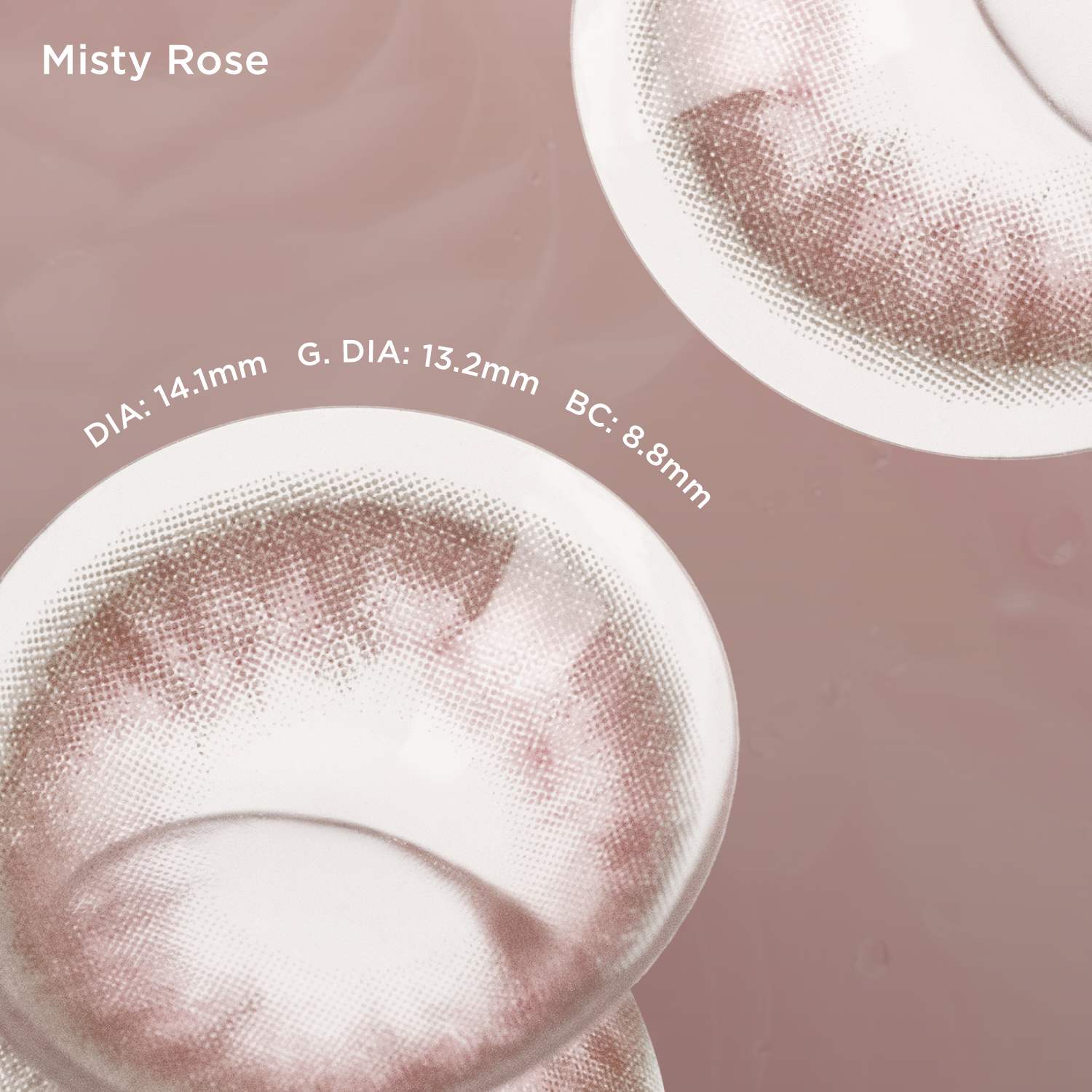Breathe+Misty Rose silicone hydrogel color contacts