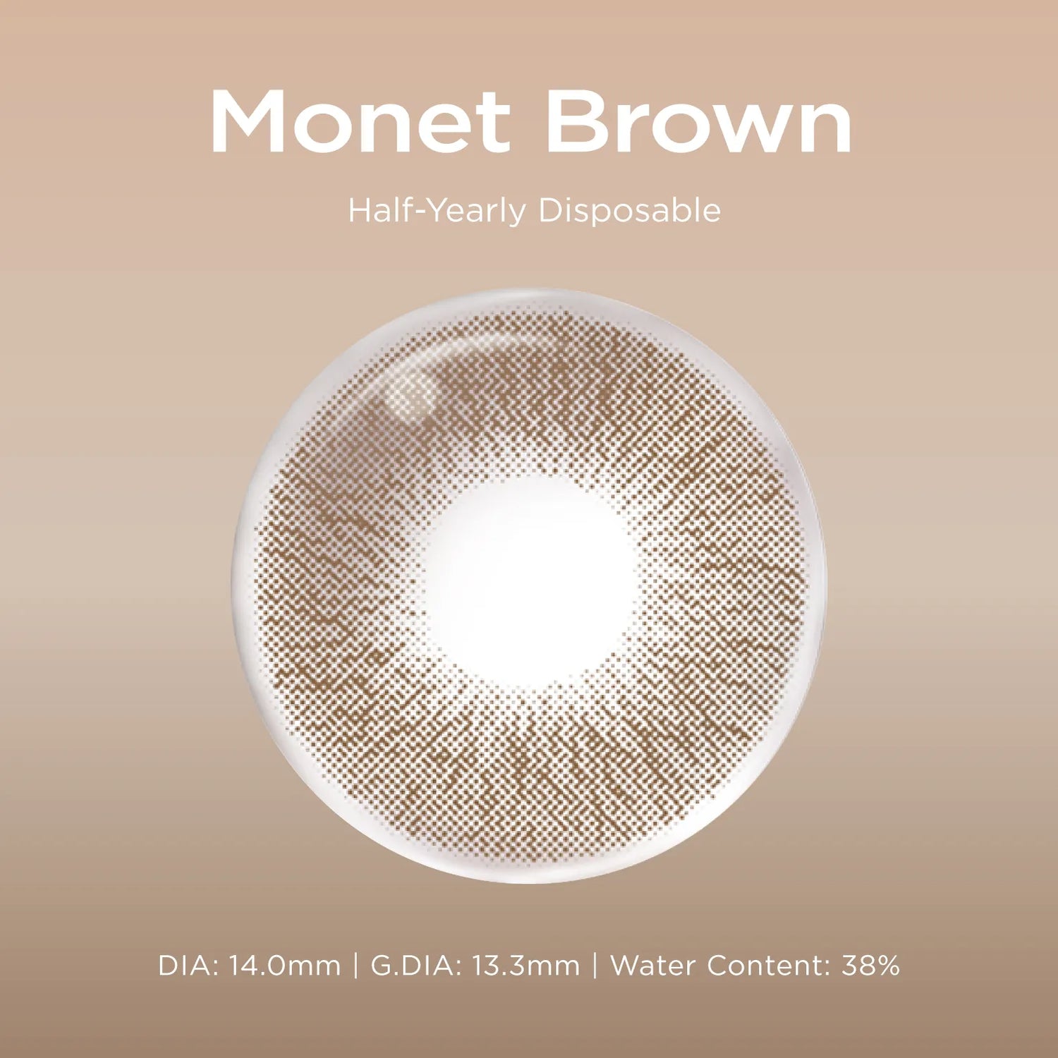 Monet Brown brown color contacts