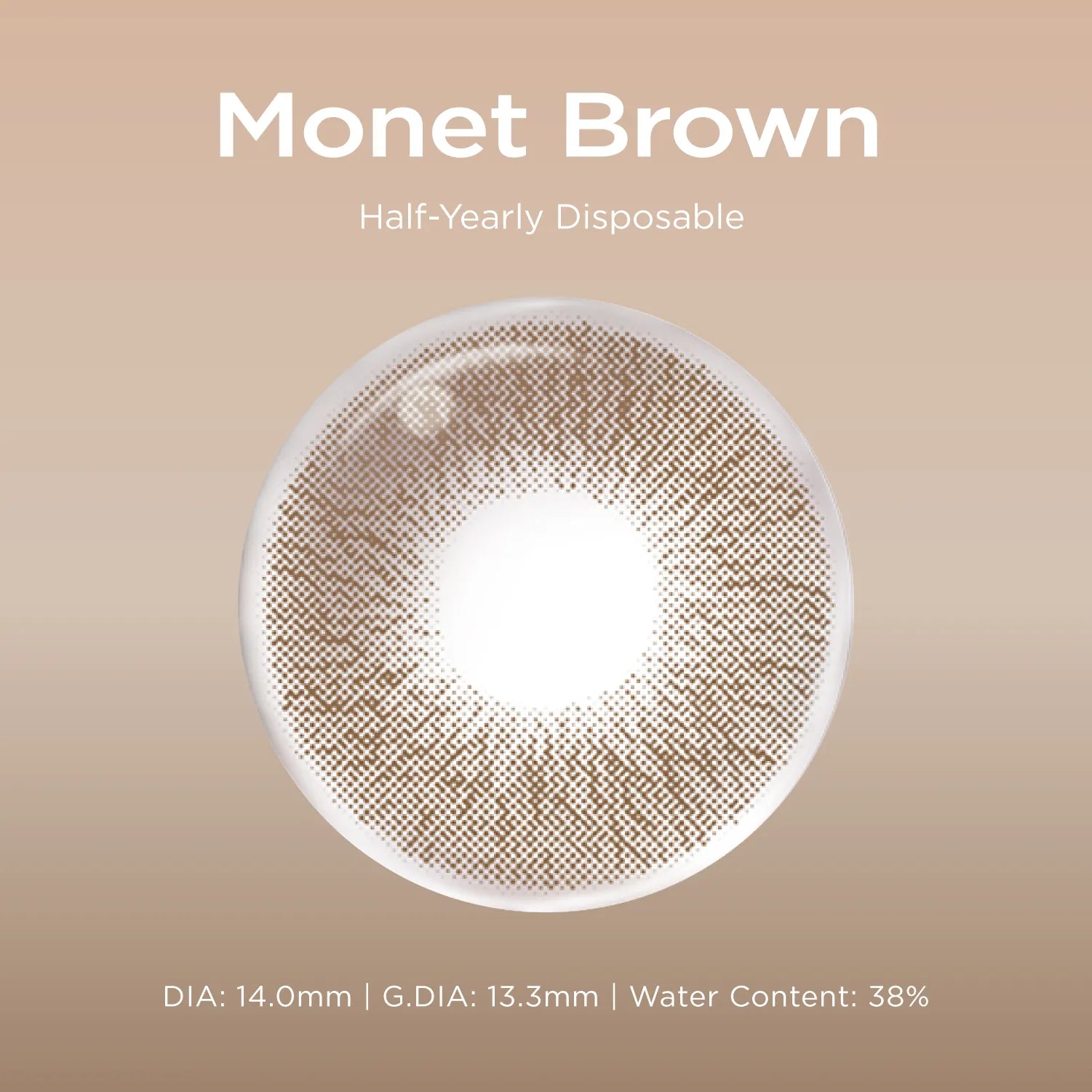 Monet Brown brown color contacts
