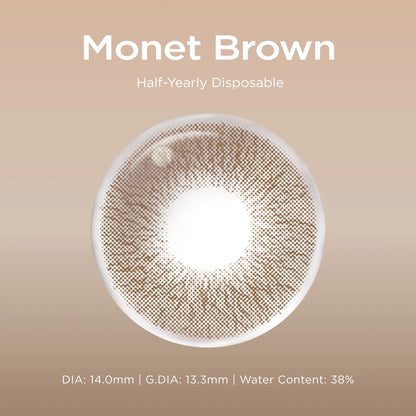 Monet Brown brown color contacts