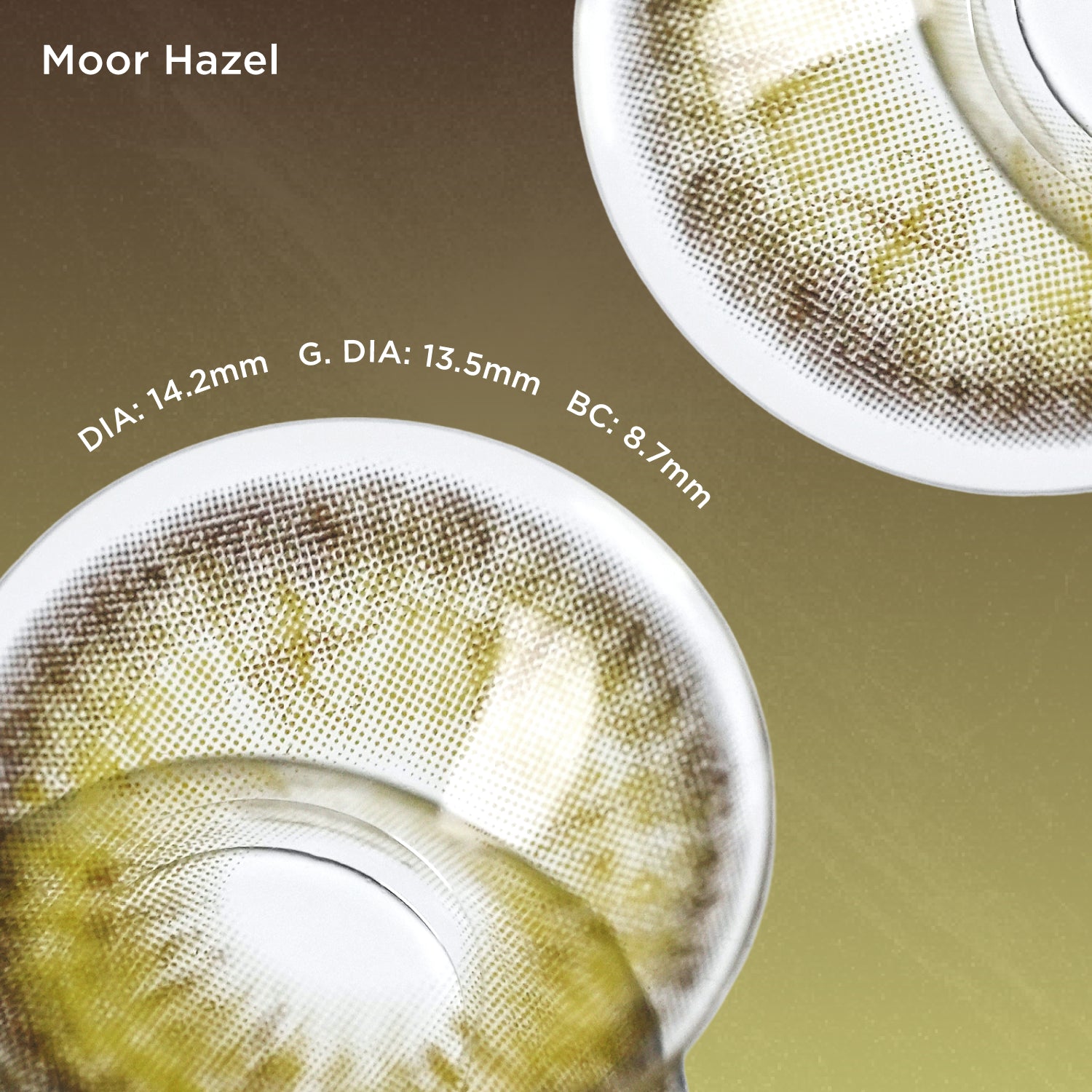 Moor Hazel brown color contacts