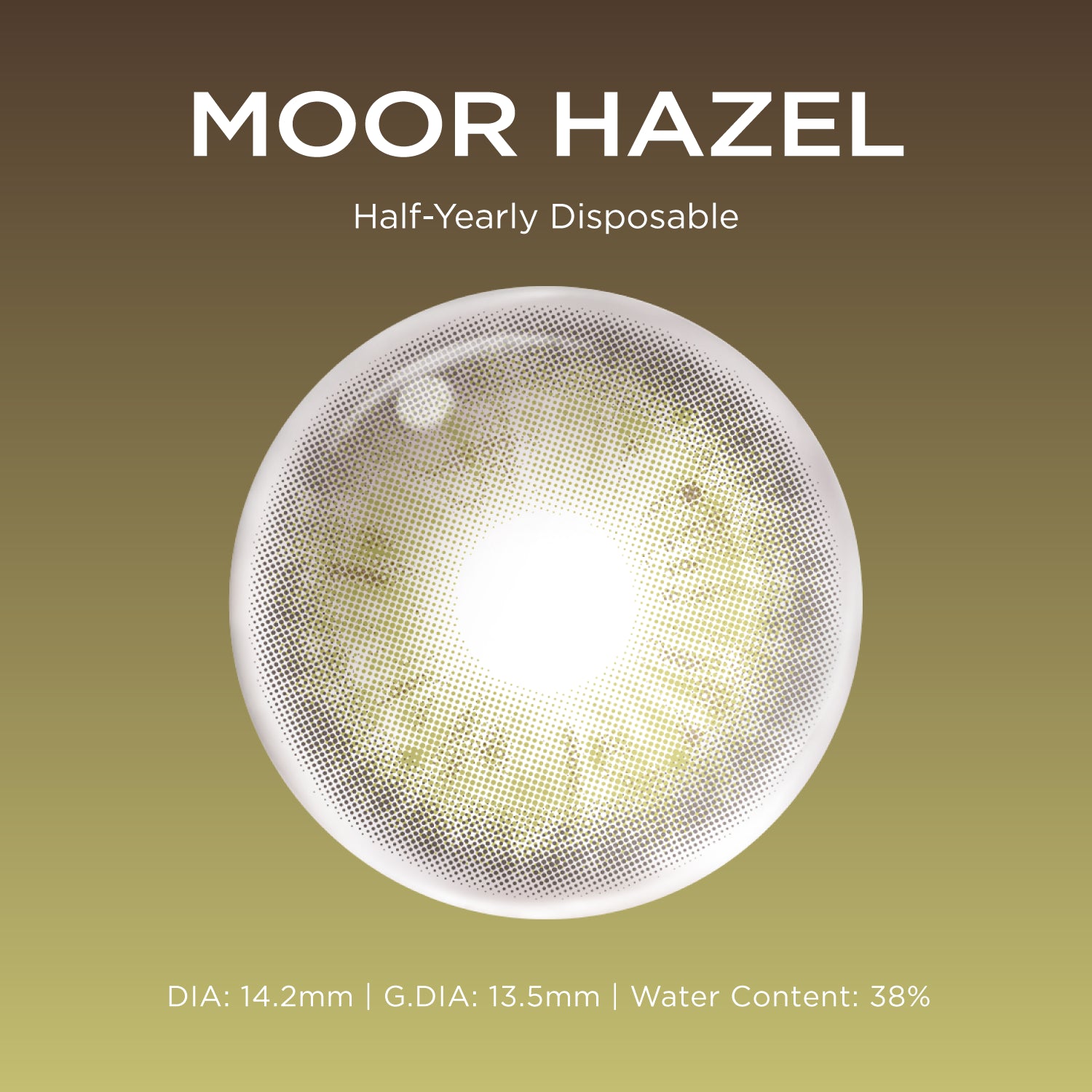 Moor Hazel brown color contacts