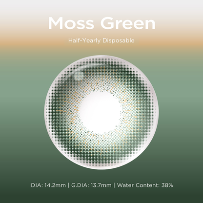 Moss Green green color contacts