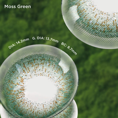 Moss Green green color contacts