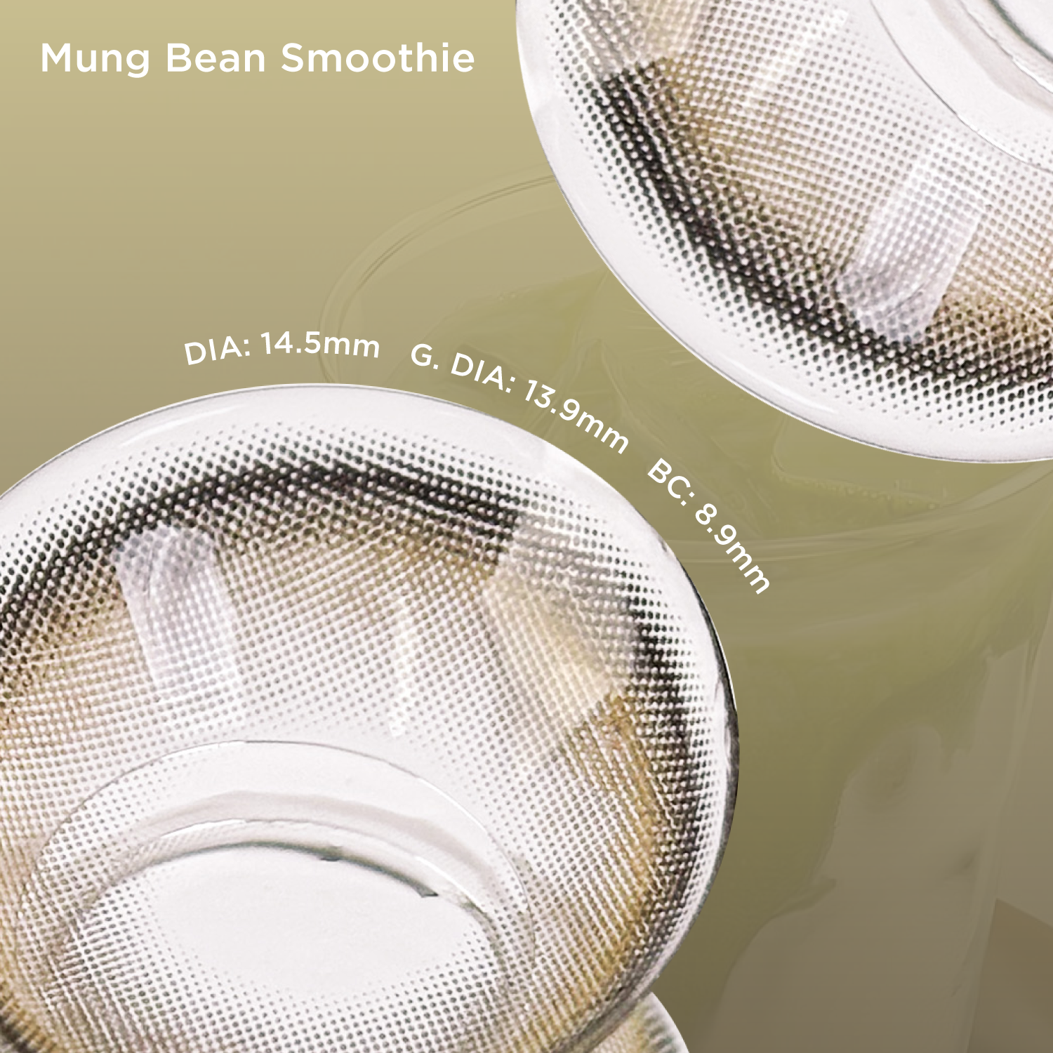 Mung Bean Smoothie green color contacts