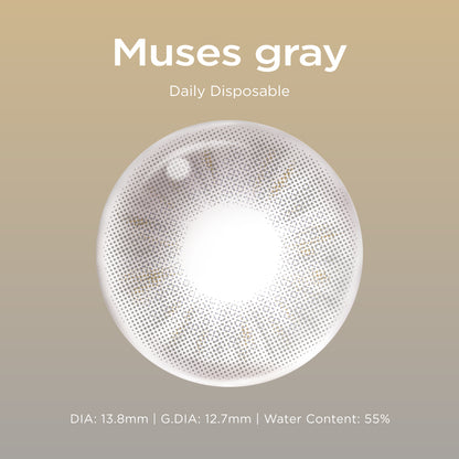 Eden Muses Gray grey color contacts