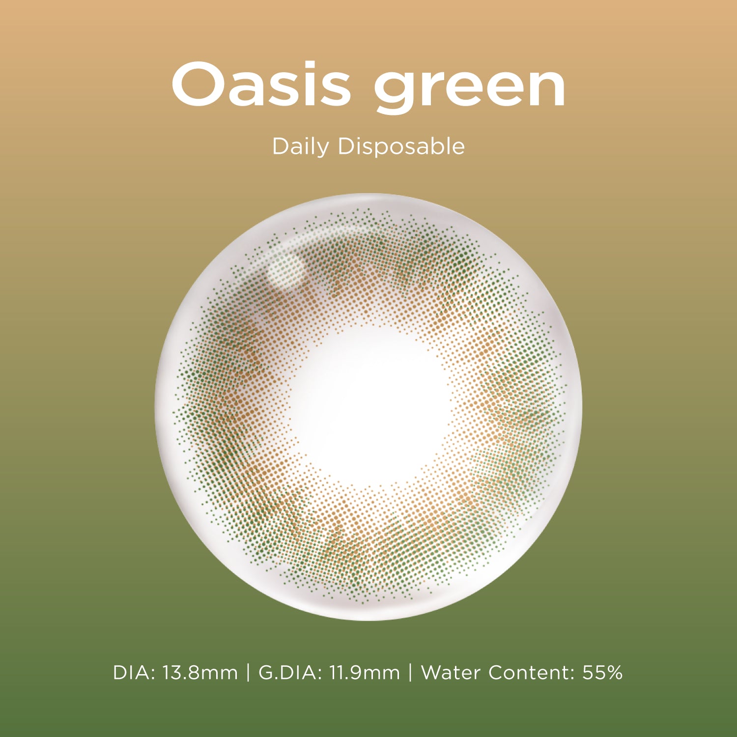 Oasis Green green color contacts