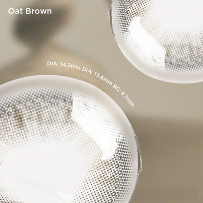 Oat Brown brown color contacts