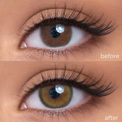 Olive Green green color contacts