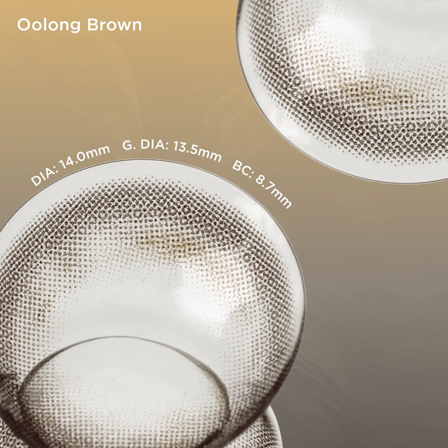 Breathe+ Oolong Brown silicone hydrogel color contacts