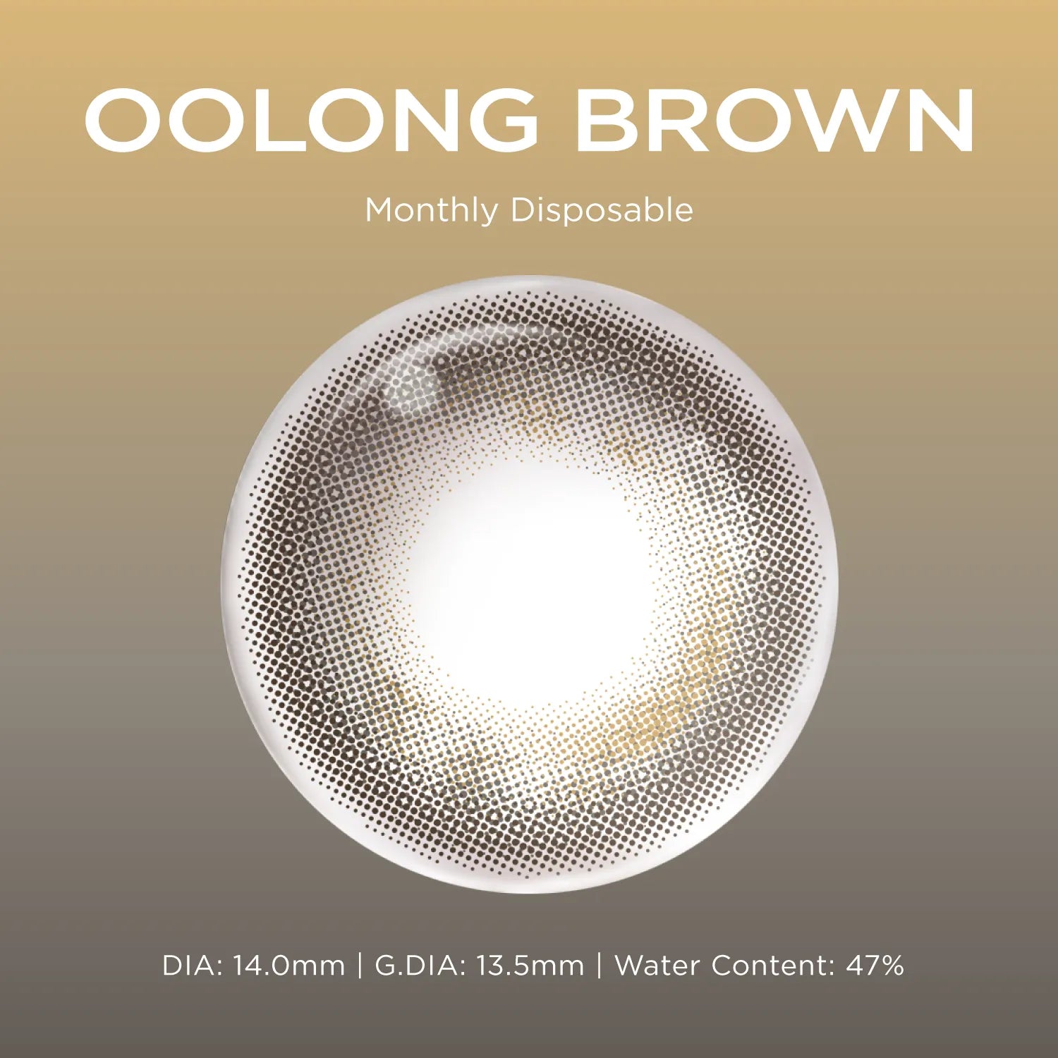 Breathe+ Oolong Brown silicone hydrogel color contacts