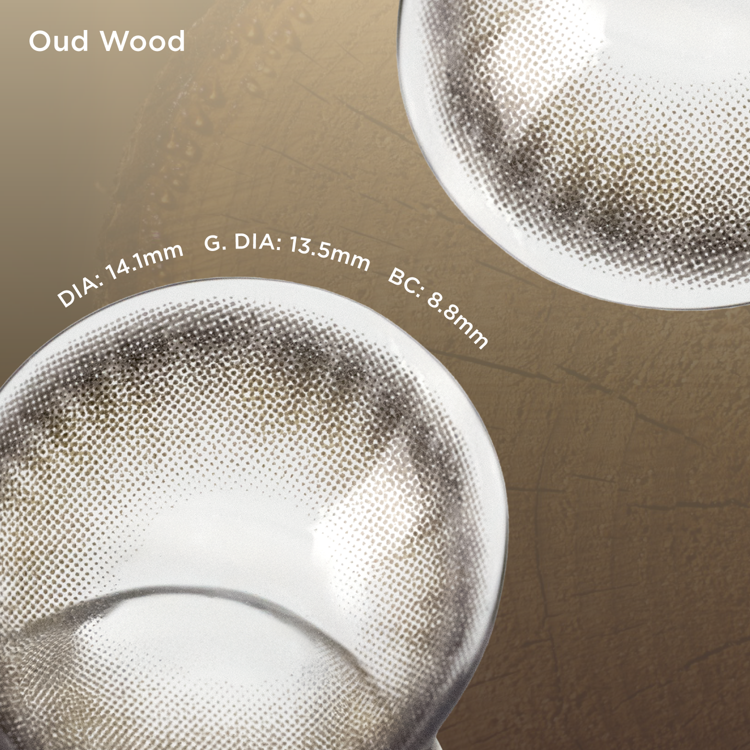 Breathe+Oud Wood silicone hydrogel color contacts