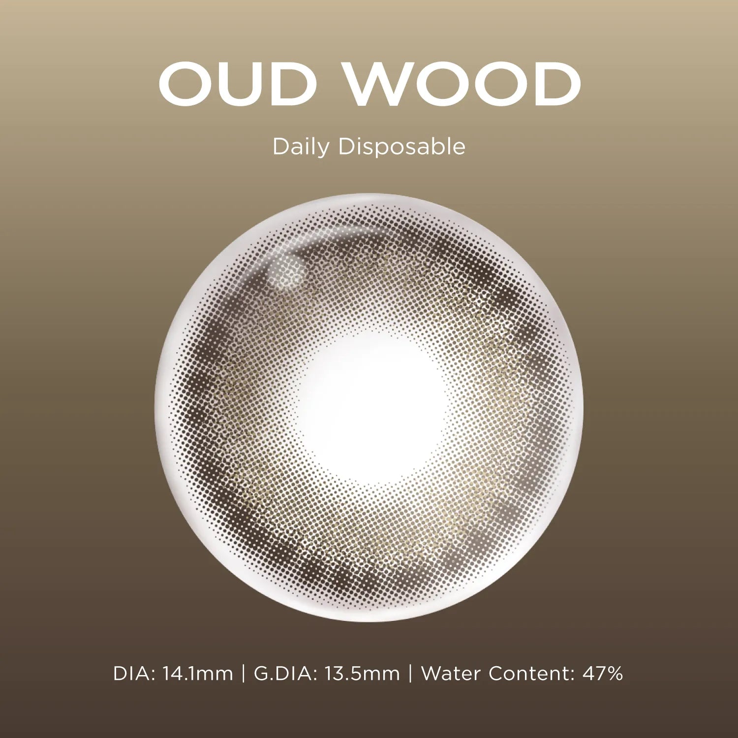 Breathe+ Oud Wood silicone hydrogel color contacts
