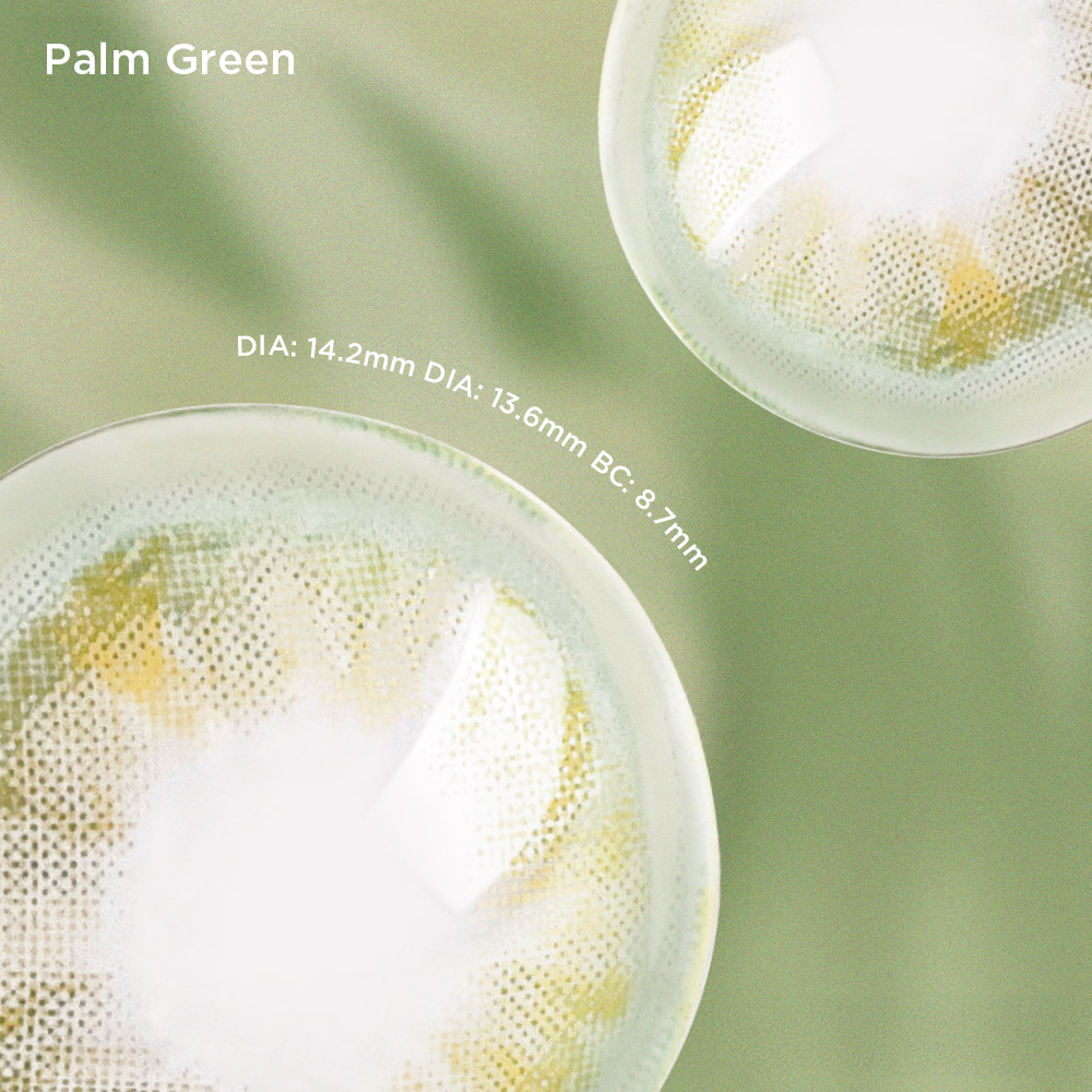 Palm Green green color contacts