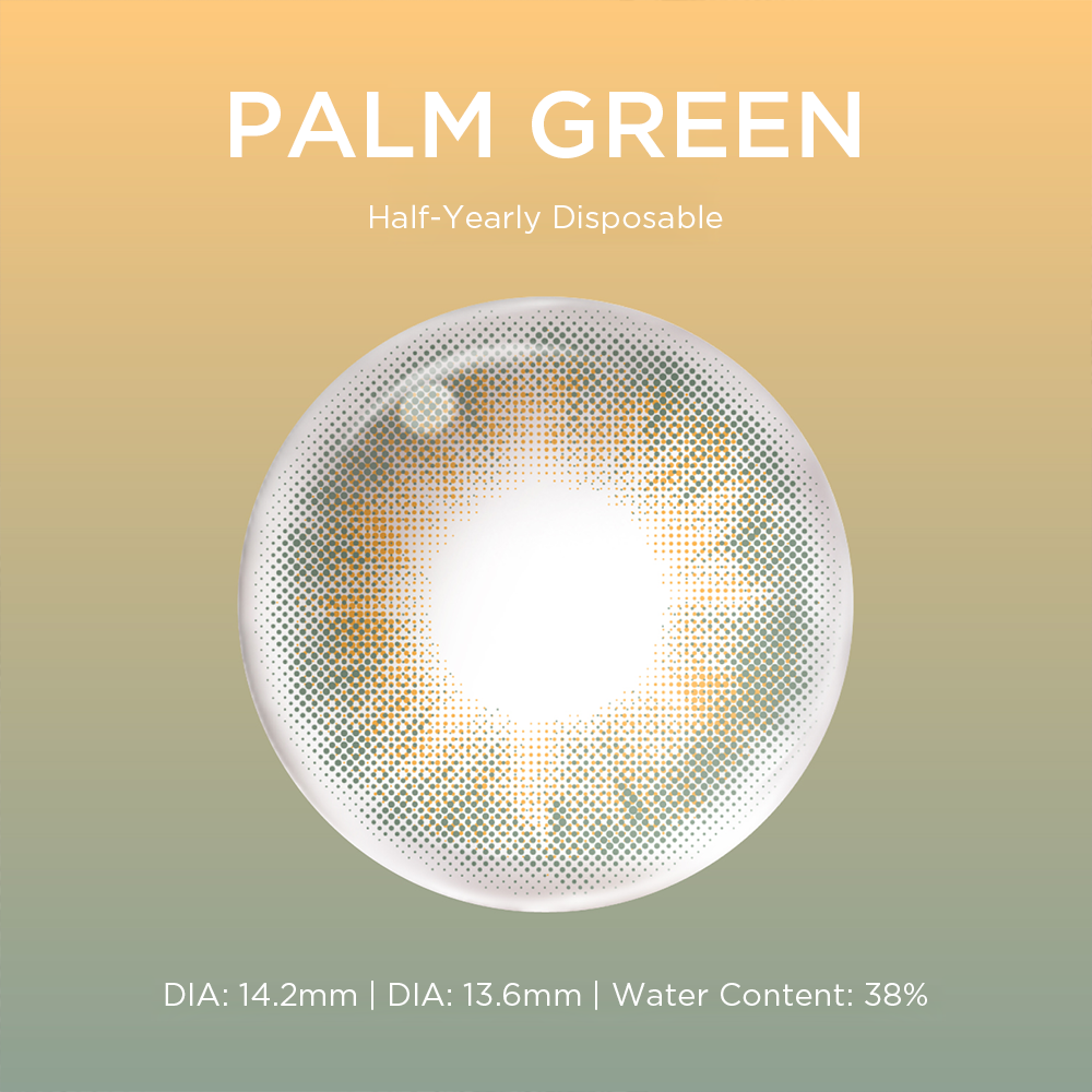 Palm Green green color contacts