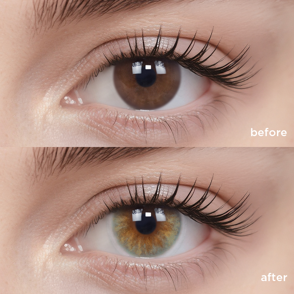 Palm Green green color contacts