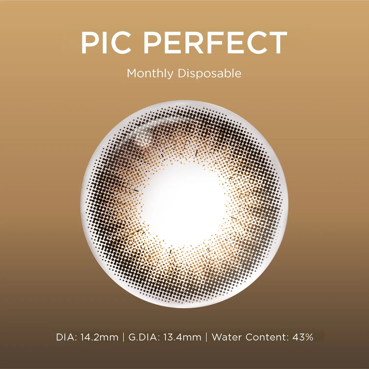 Picture Perfect brown color contacts