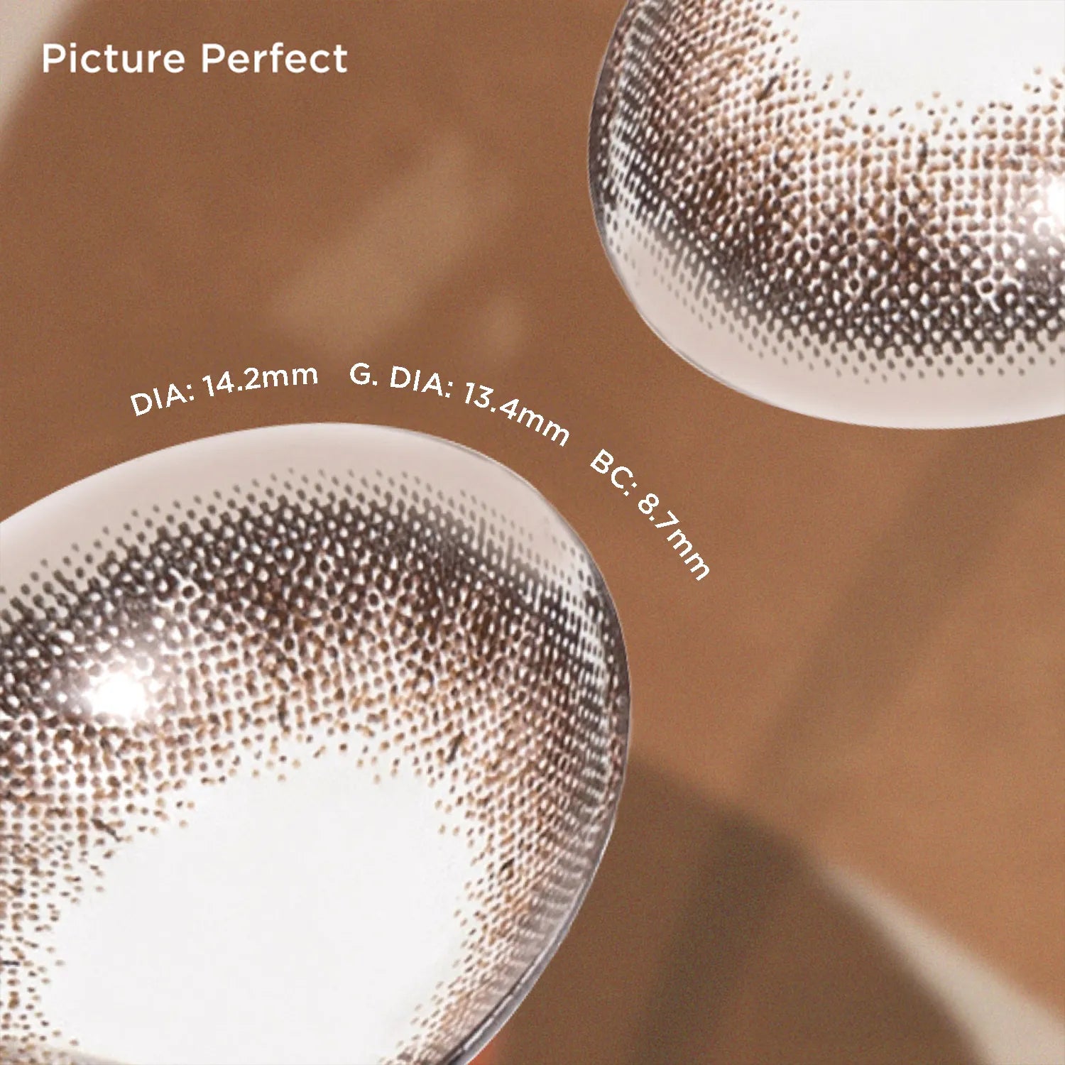 Picture Perfect brown color contacts