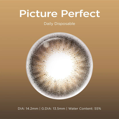 Picture Perfect brown color contacts