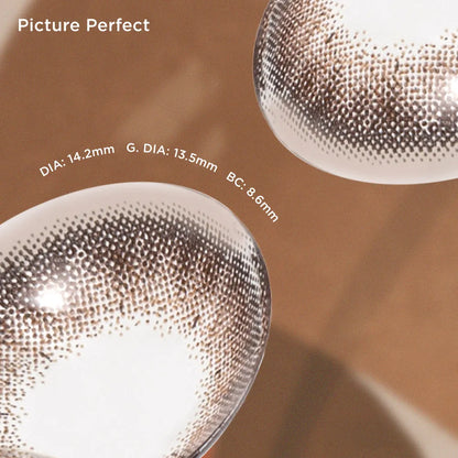 Picture Perfect brown color contacts