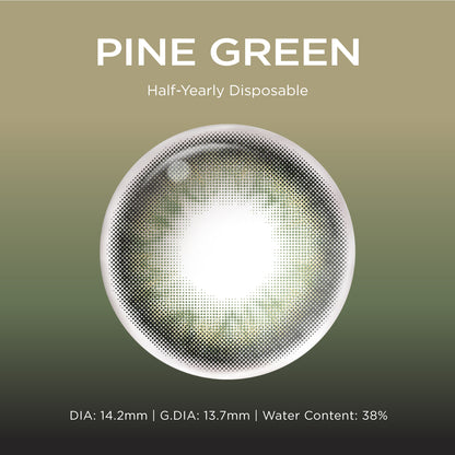 Pine Green green color contacts