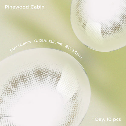 Pinewood Cabin brown color contacts