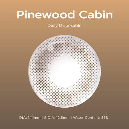 Pinewood Cabin brown color contacts
