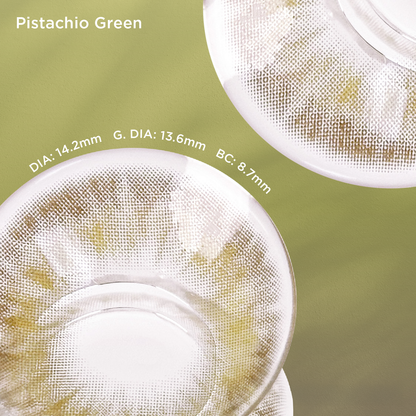 Pistachio Green green color contacts