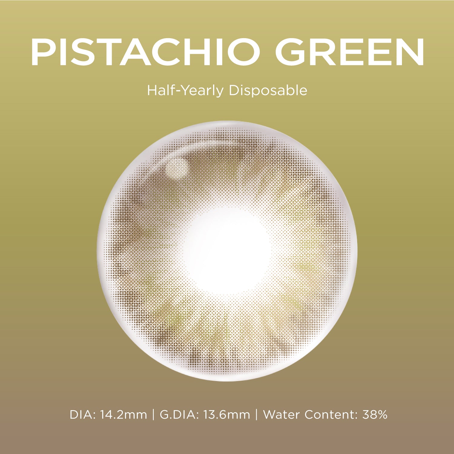 Pistachio Green green color contacts