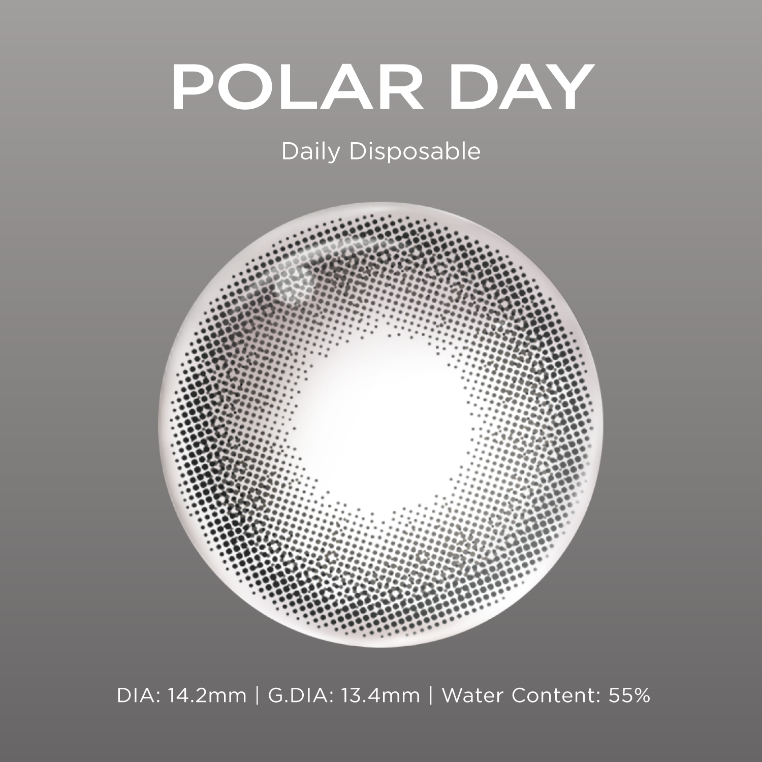 Polar Day black color contacts