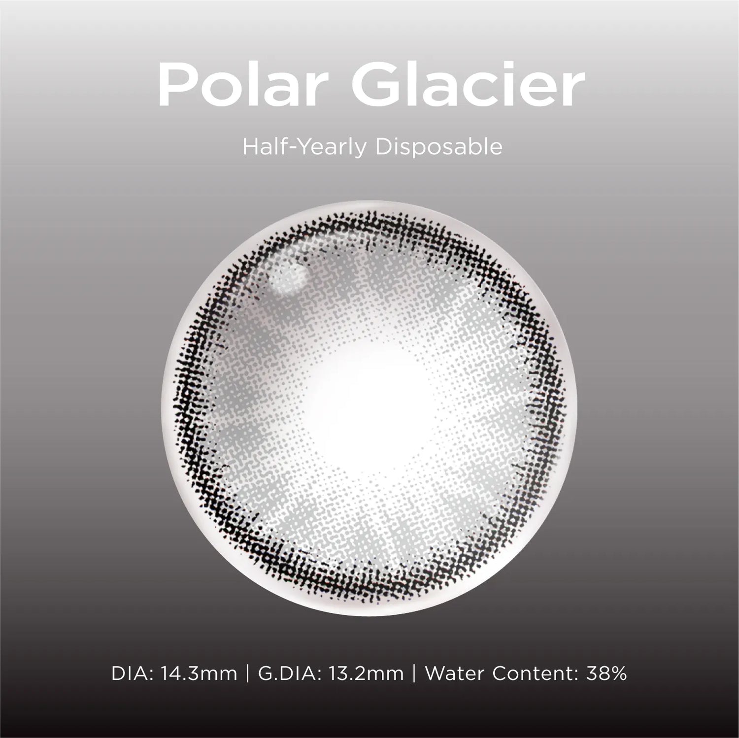 Polar Glacier grey color contacts