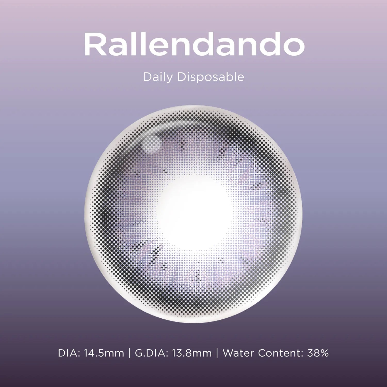 Rallendando purple color contacts