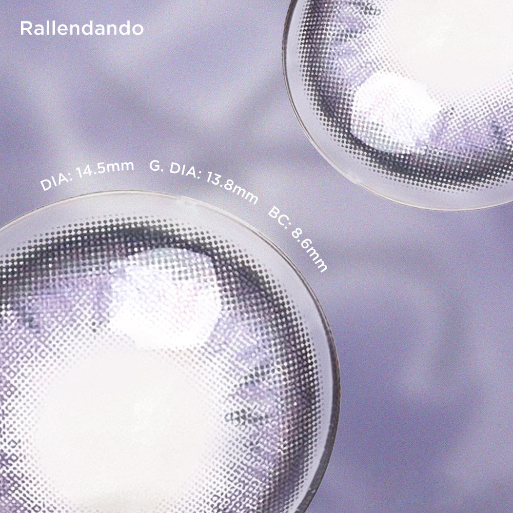 Rallendando purple color contacts