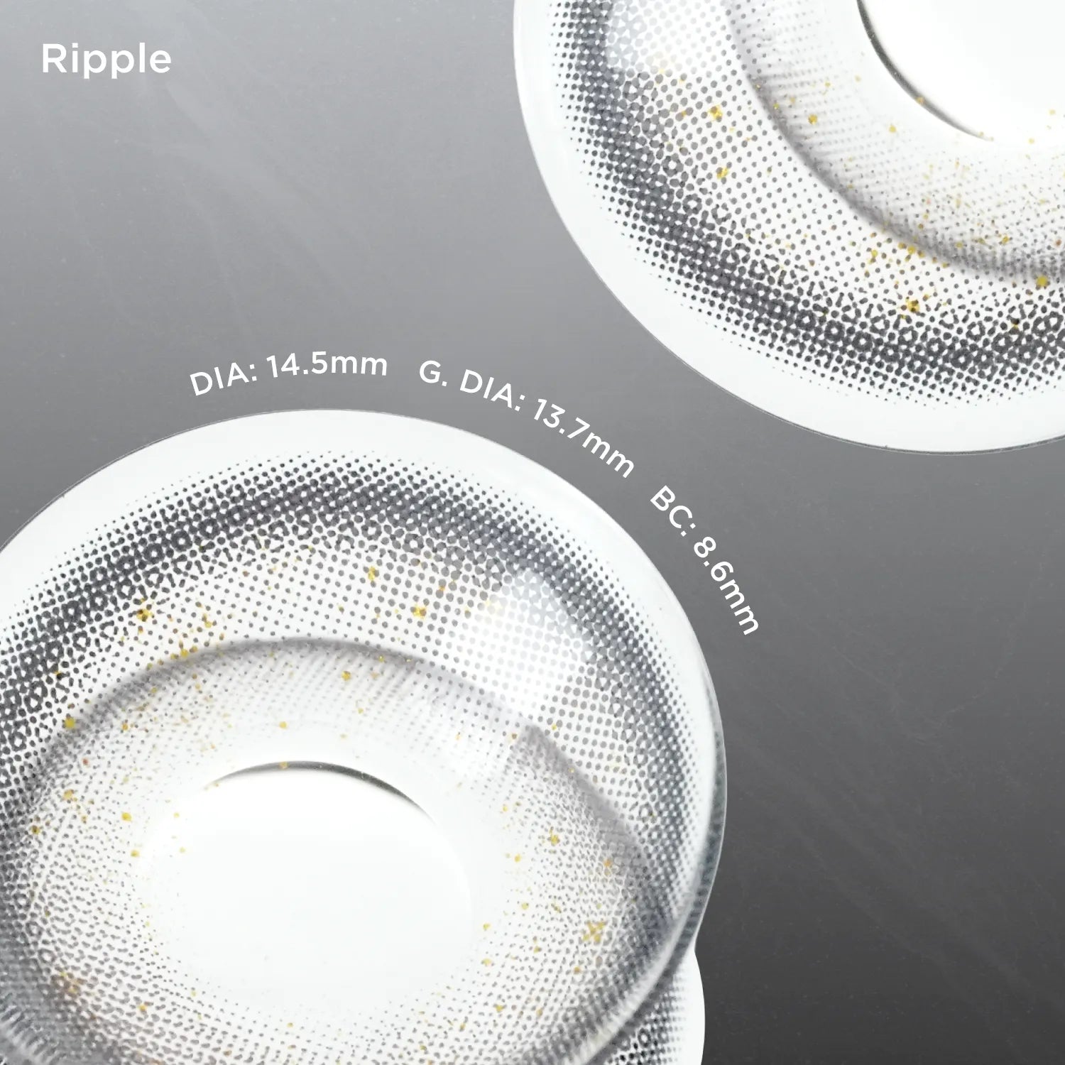Ripple blue color contacts