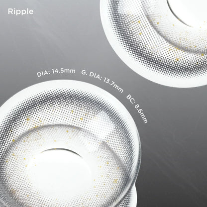 Ripple blue color contacts