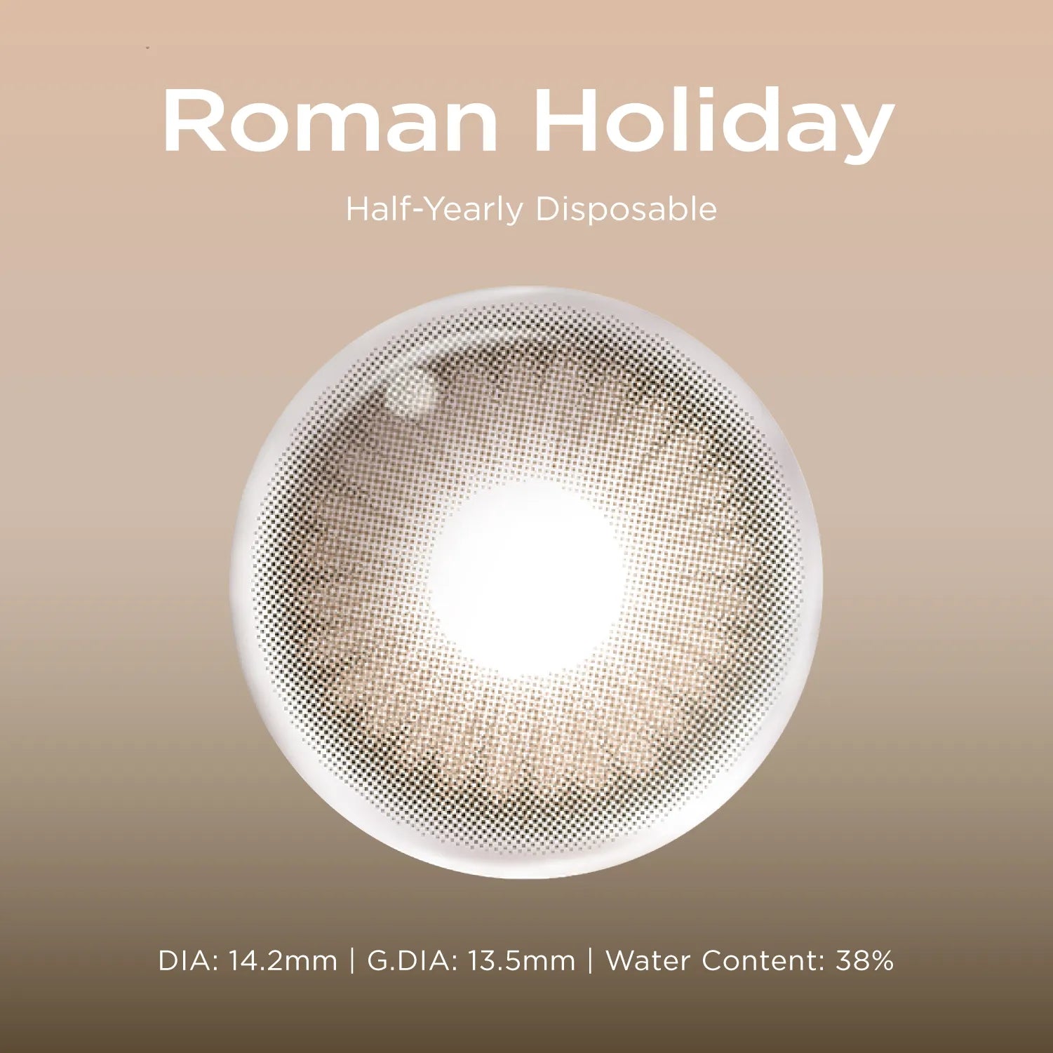Roman Holiday brown color contacts